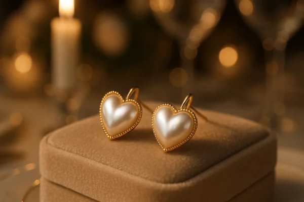 Shop Heart-Shaped Pearl Earrings