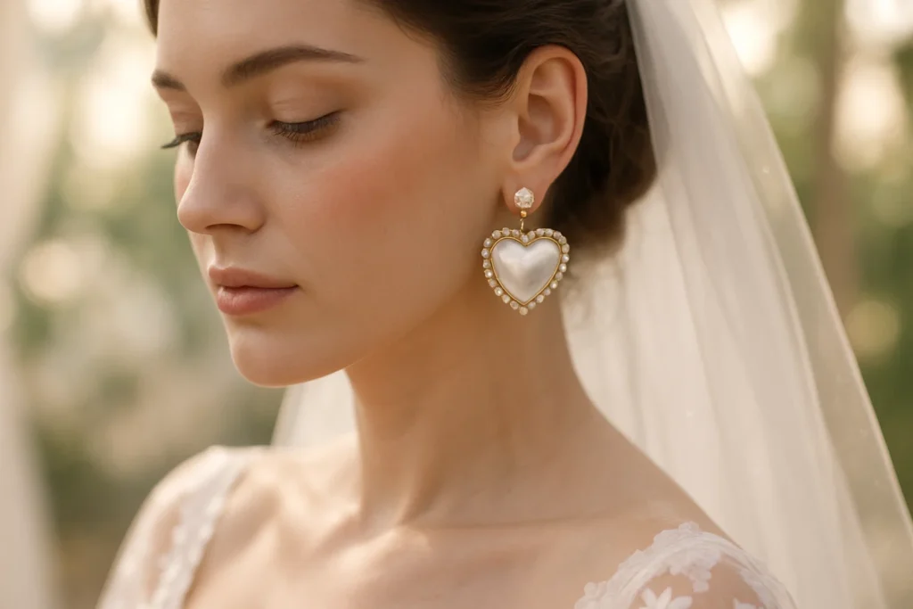 Shop Heart-Shaped Pearl Earrings
